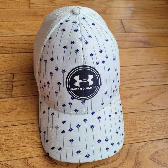 UA Under Armour Drive Mid Palm Tree Men's Stretch Fit Cap XL/XXL - Picture 2 of 8